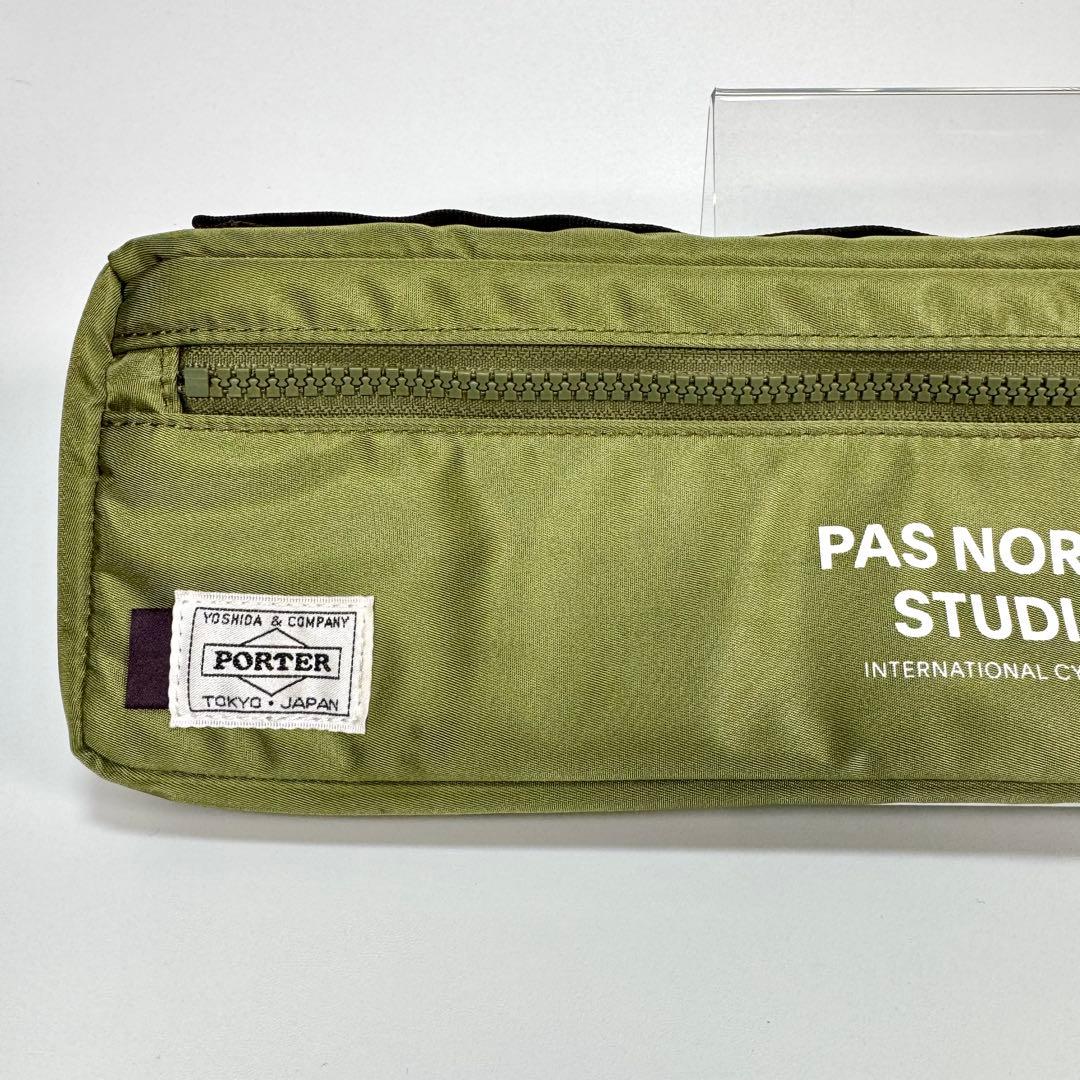 パスノーマルスタジオ × Porterフレームバッグ オリーブグリーン