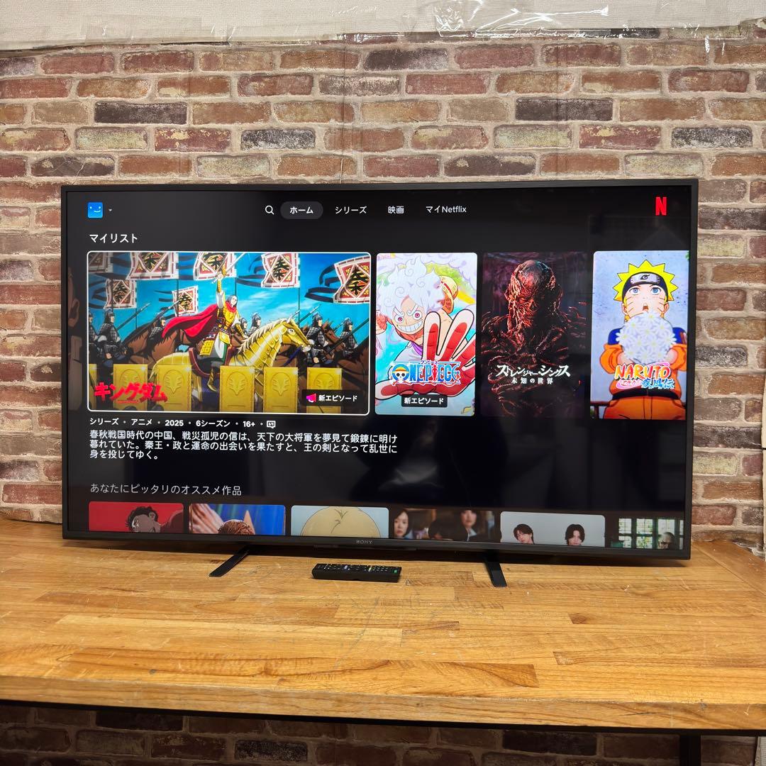 SONY 55V型 4K チューナーレス 液晶テレビ BRAVIA 動画アプリ○