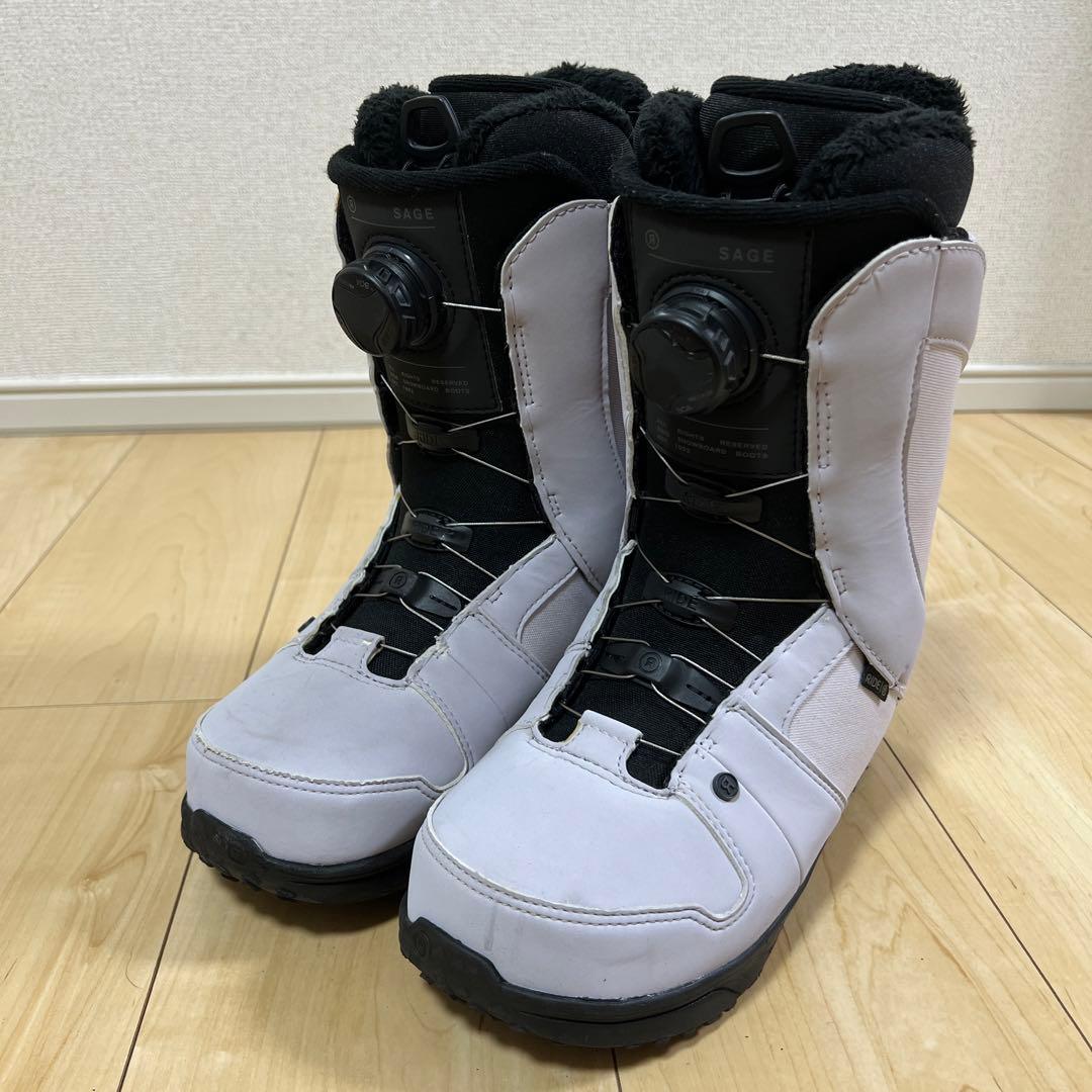 【比較的美品_即日発送】RIDE ライド スノボブーツ　SAGE サージ24cm