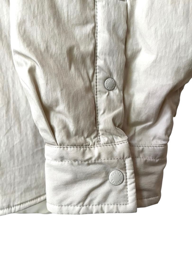 ダントン　インサレーション　フードシャツジャケット　アイボリー　36