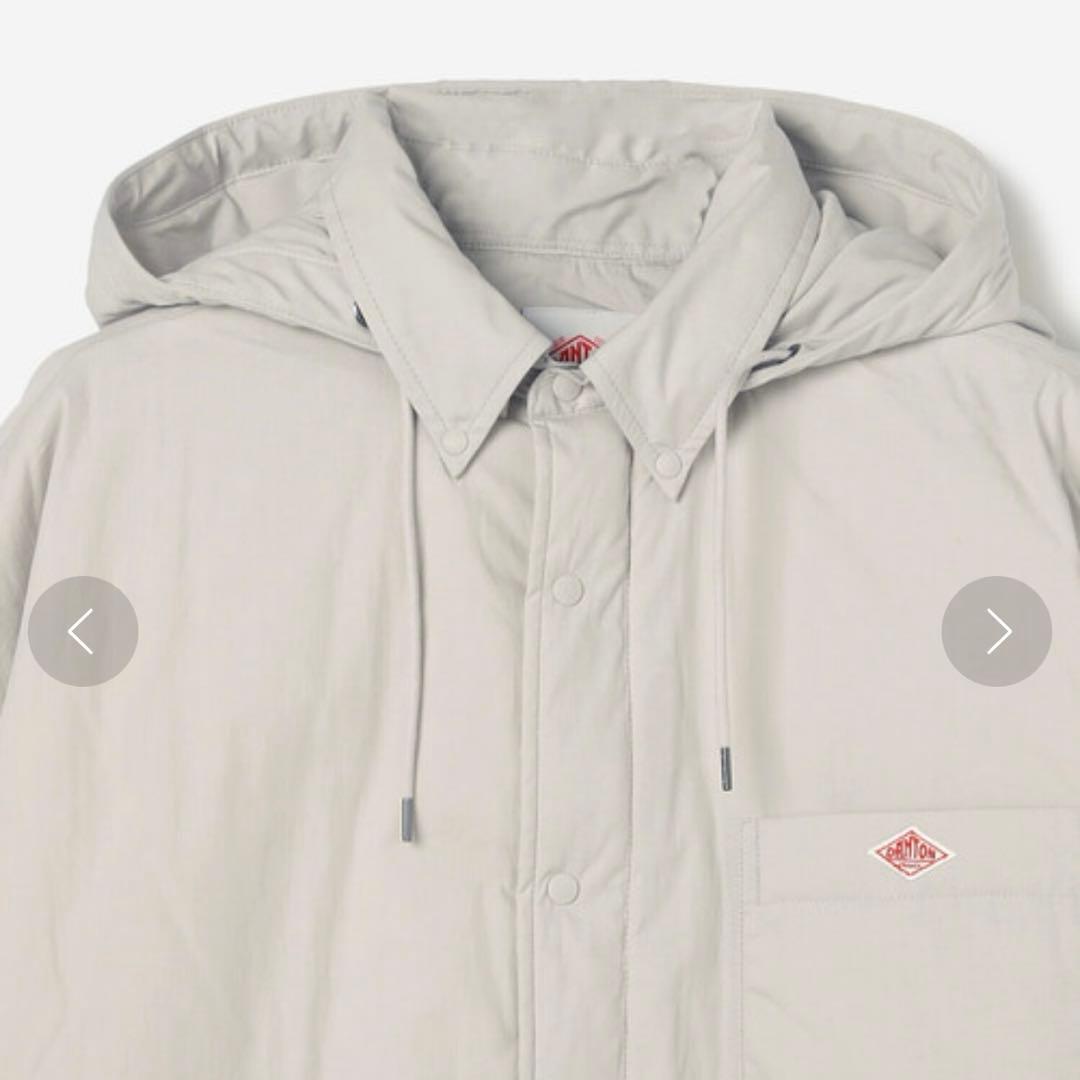 ダントン　インサレーション　フードシャツジャケット　アイボリー　36