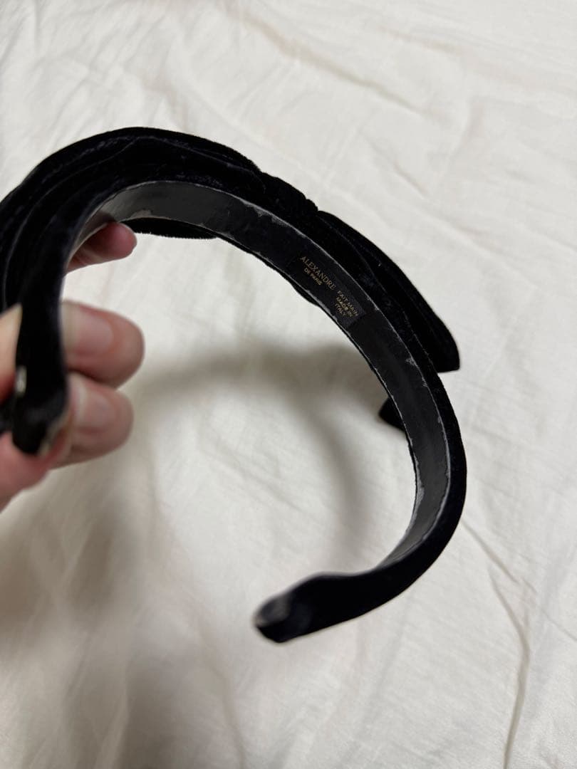 ALEXANDRE DE PARIS カチューシャ ブラック
