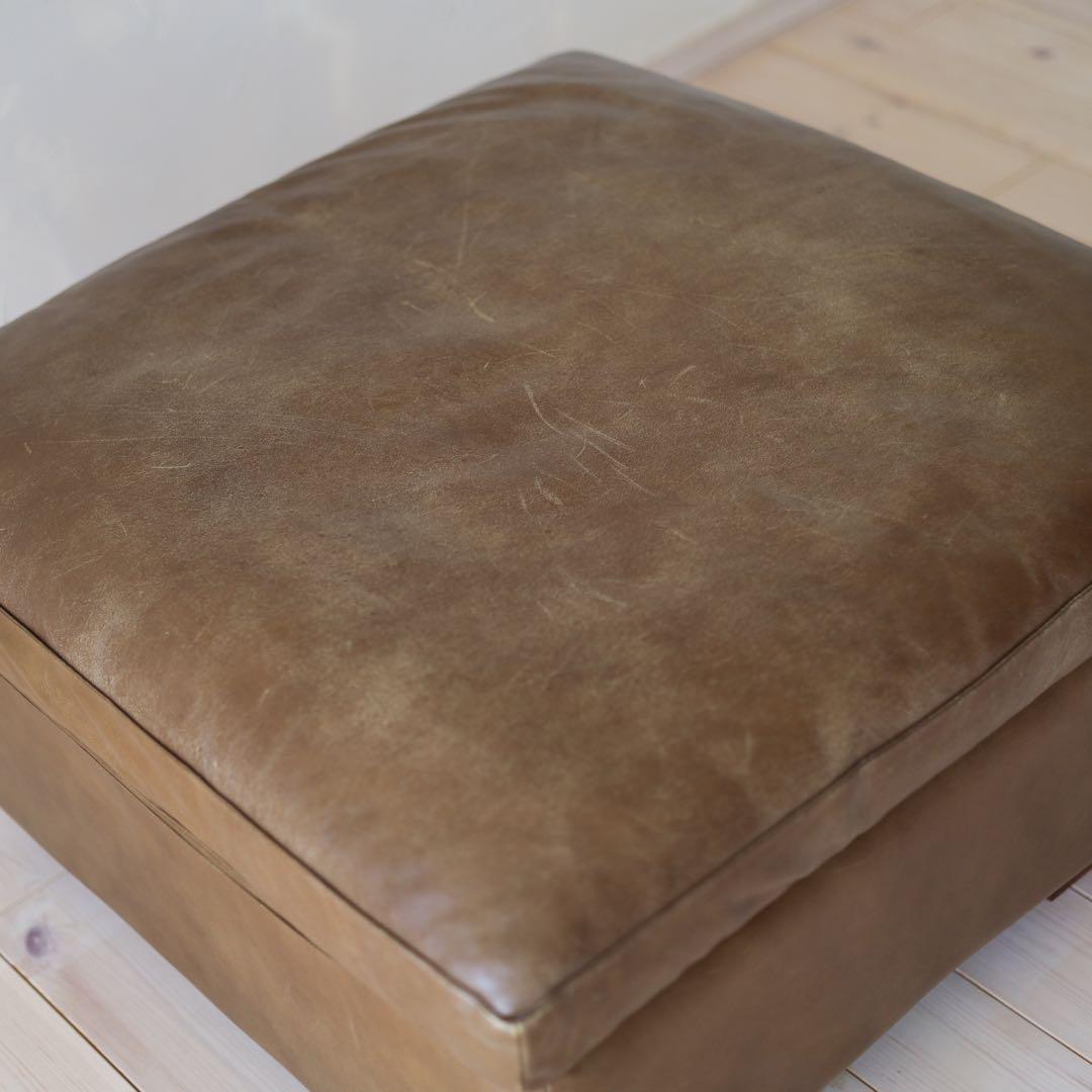 ACTUS five by five オットマン　本革　大きめサイズ