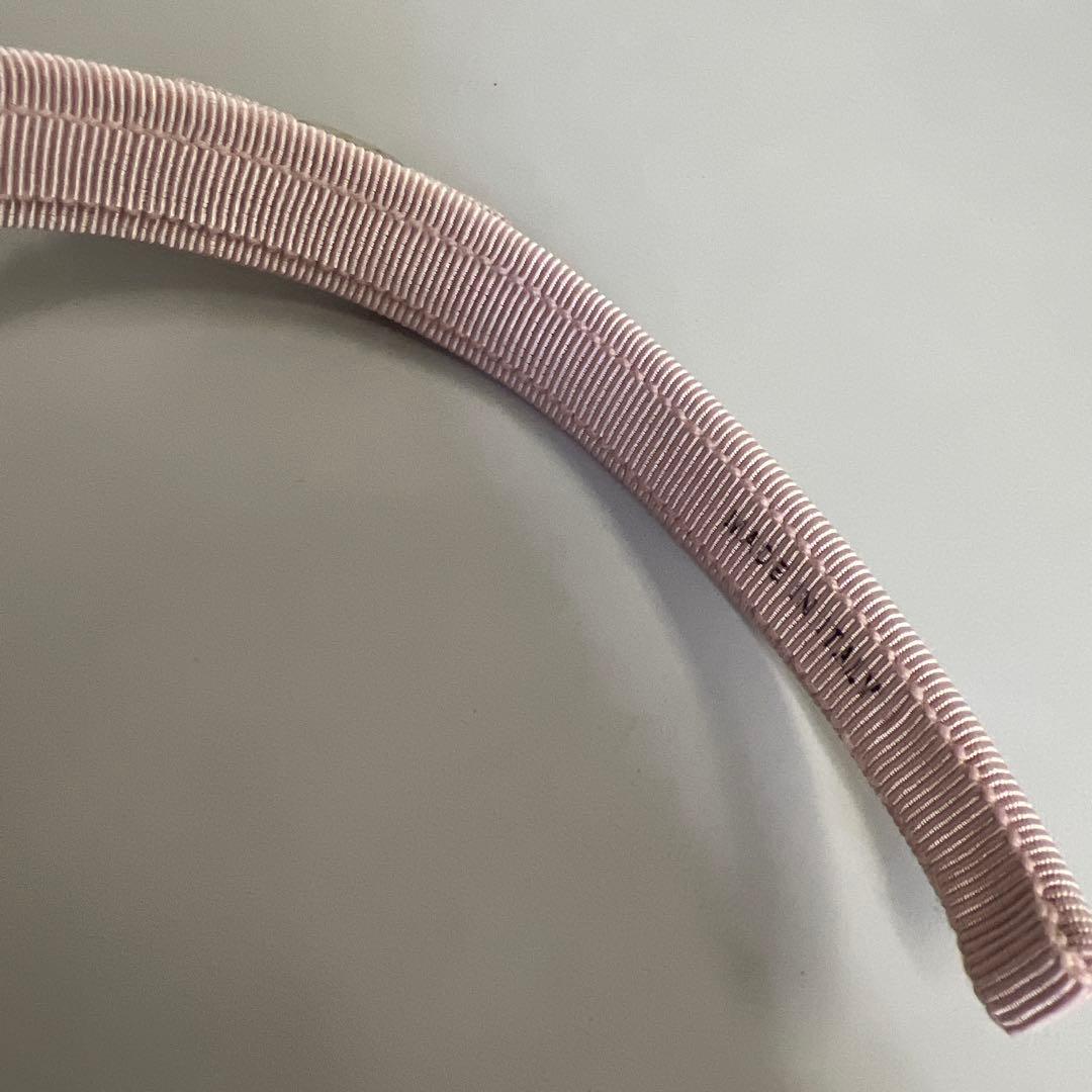 フェラガモ　リボン付きピンクヘアバンド