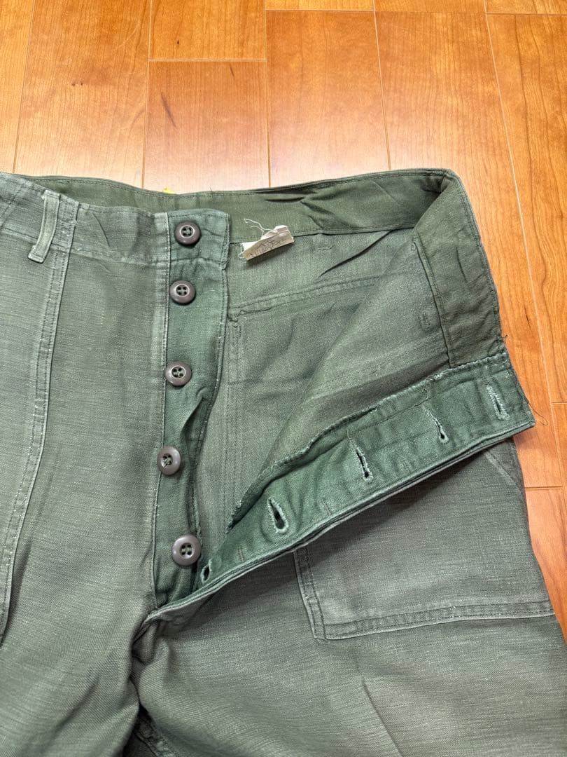 めるうら　70s US ARMY ベイカーパンツ ボタンフライ W32
