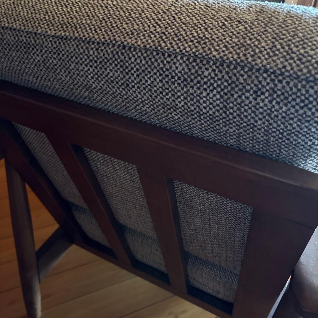 ※今月で処分します　大幅値下げ【座面カバー手洗い洗濯済み】1人掛けソファ グレー