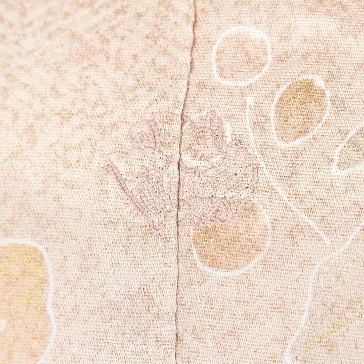 裄６７ｃｍ　京友禅【松井青々】　【手描き本友禅染】と【日本刺繍】　新品の訪問着