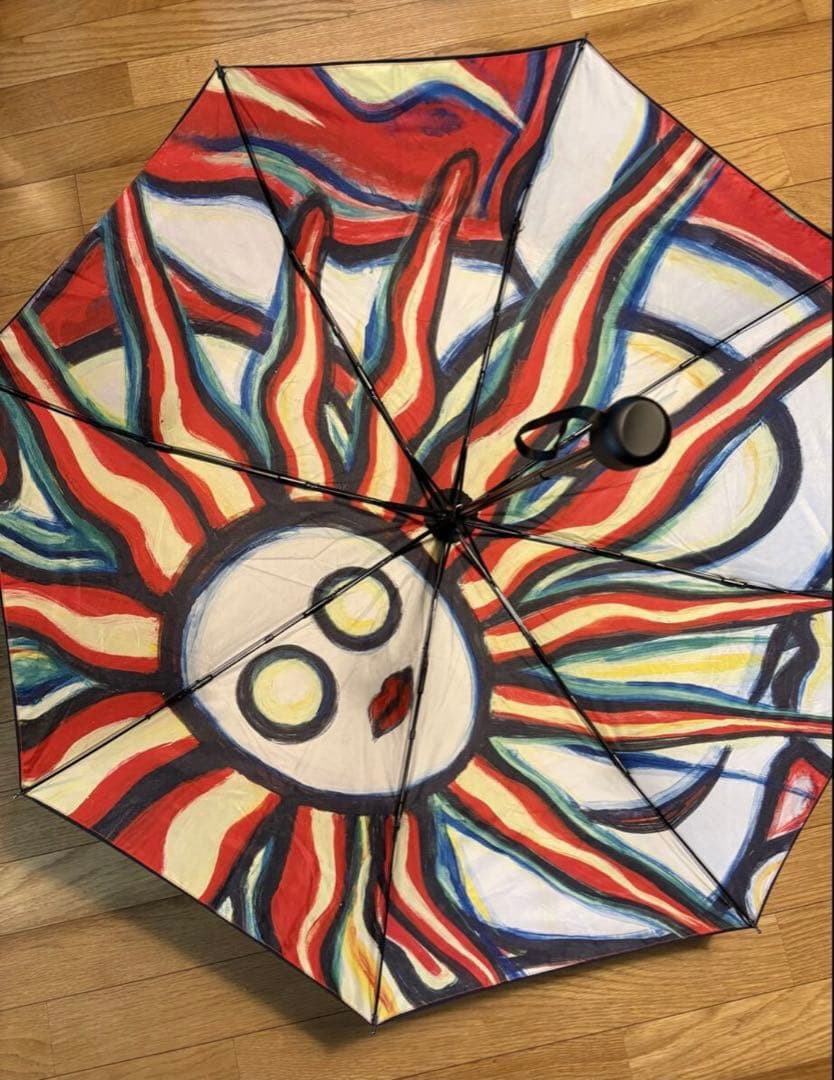 岡本太郎 TARO展 折りたたみ傘 限定品 晴雨兼用傘 男女兼用傘 美品