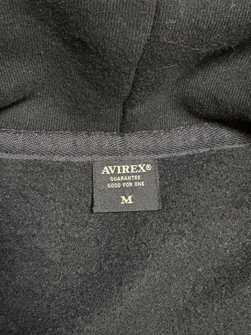 AVIREX ブラック フルジップパーカー セットアップ
