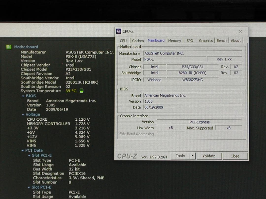 CPU付き　ASUS　P5K-E　Wi-Fi AP　LGA775
