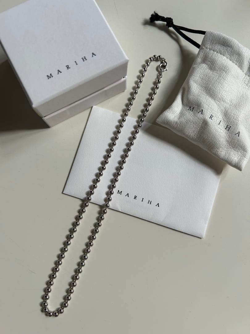 MARIHA SilentRainボールチェーンネックレス シルバー925