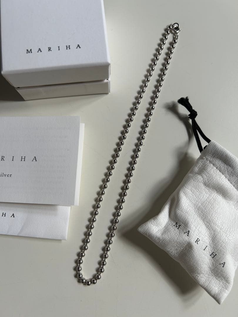 MARIHA SilentRainボールチェーンネックレス シルバー925