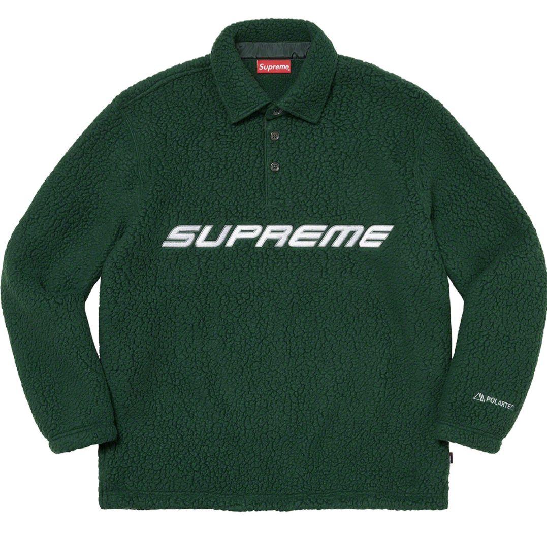 P*U様 Supreme Polartec L/S Polo \"Dark Gre