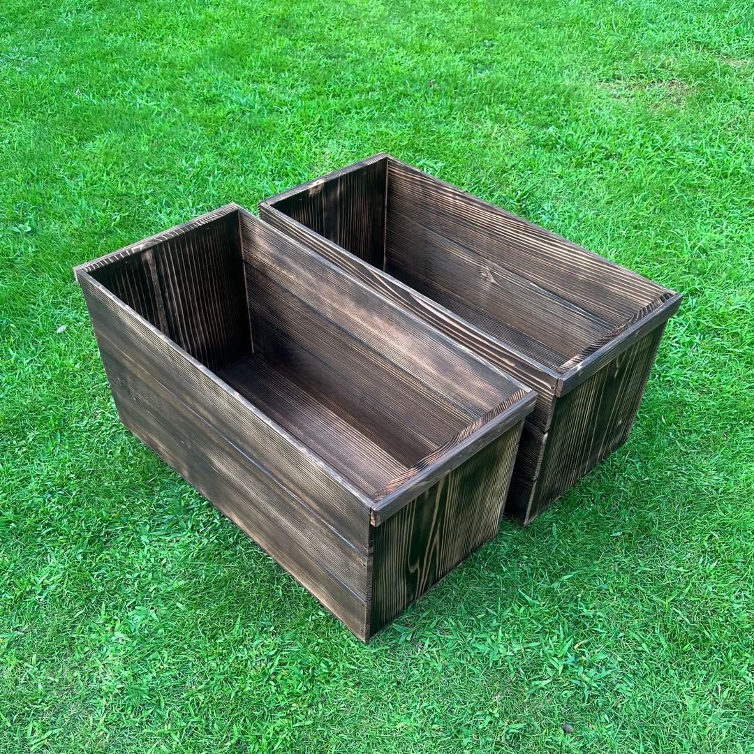 ゆう 新品 焼き目 りんご箱 10箱