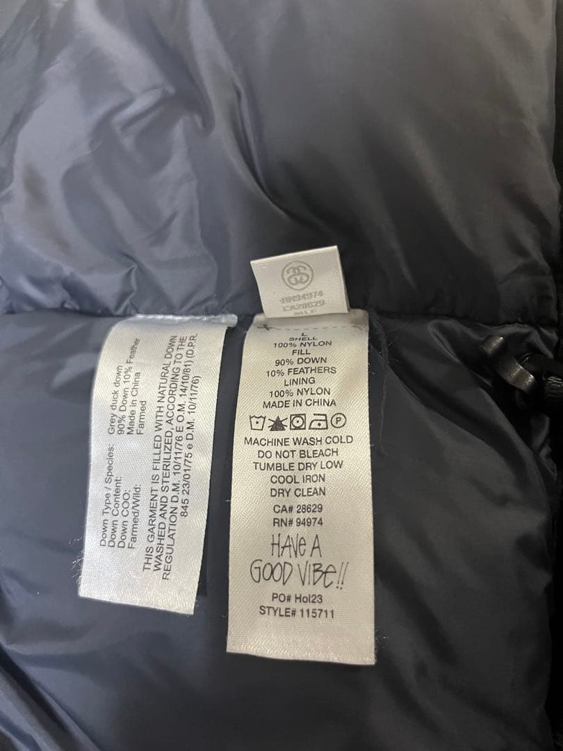 【正規品】【美品】STUSSY DOWN PUFFER NYLON