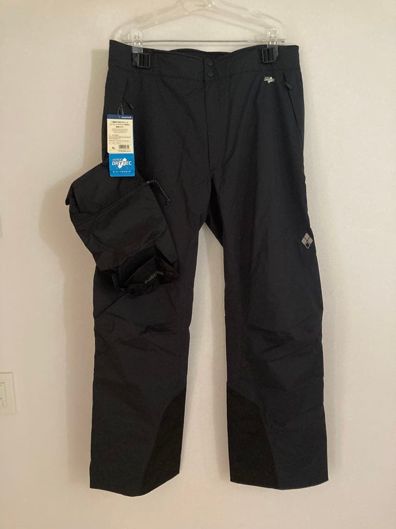 ★新品タグ付★モンベル パウダーステップ パンツ スキー 黒 メンズ XL