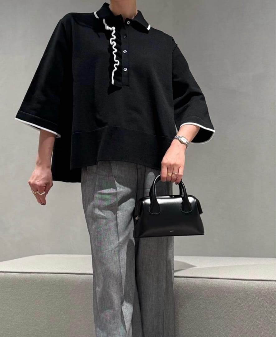 ユナイテッドアローズ ミニマル フリル ポロニット