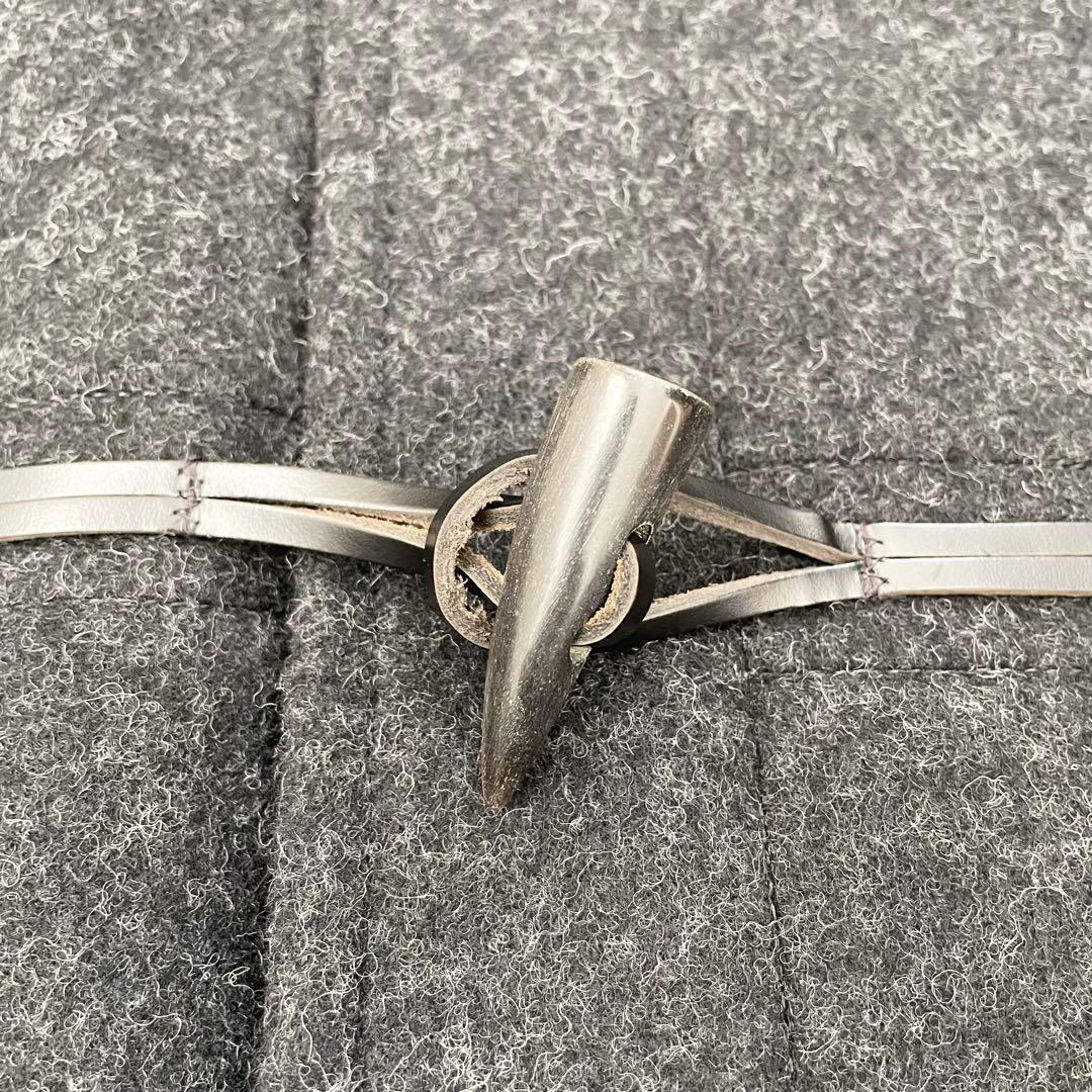 【すわん】J.PRESS ダッフルコート チェック ダークグレー L