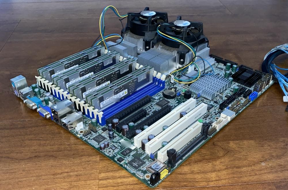 CPU Xeon x2 TYANマザーボード メモリ セット #MK23