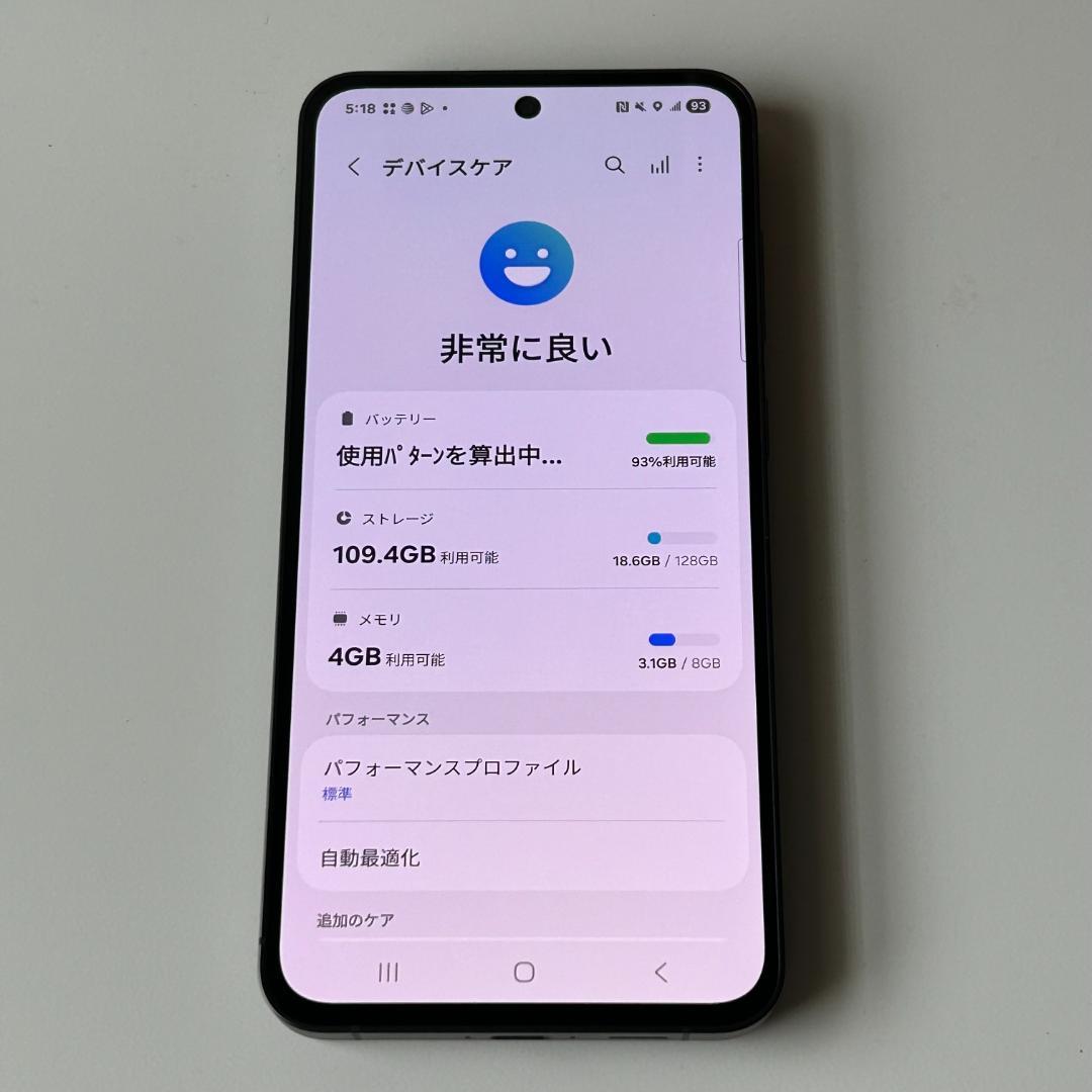 [超美品] ギャラクシー S24 FE 5G｜128GB｜バッテリー100％