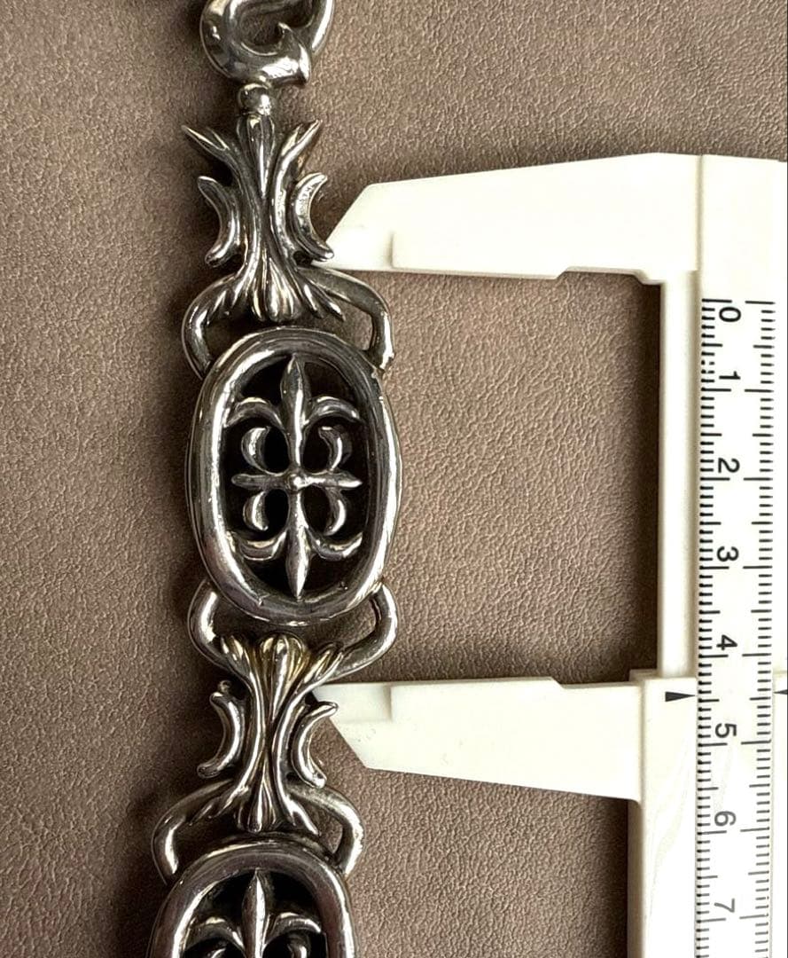 A&G エーアンドジー シルバー ウォレットチェーン クロスモチーフ