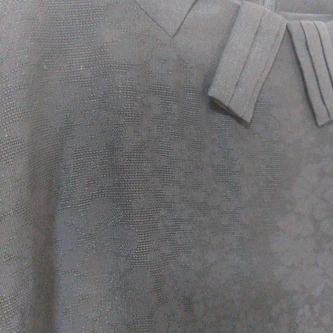 2.08 ランバン 七部袖 ロング ワンピース 透け感 高級感 フォーマル