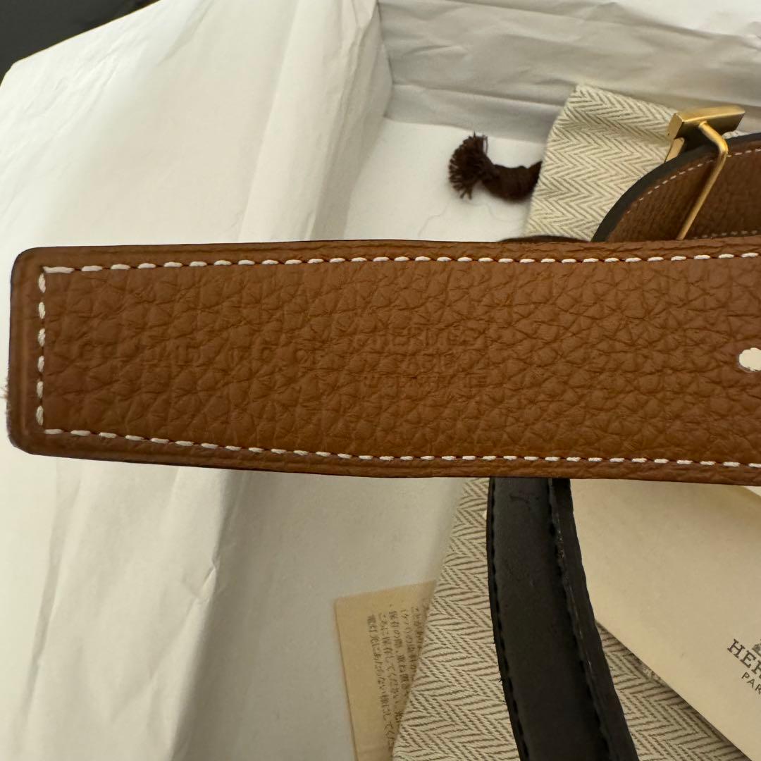 HERMES ベルト 70cm32mm コンスタンス　リバーシブル　H型バックル