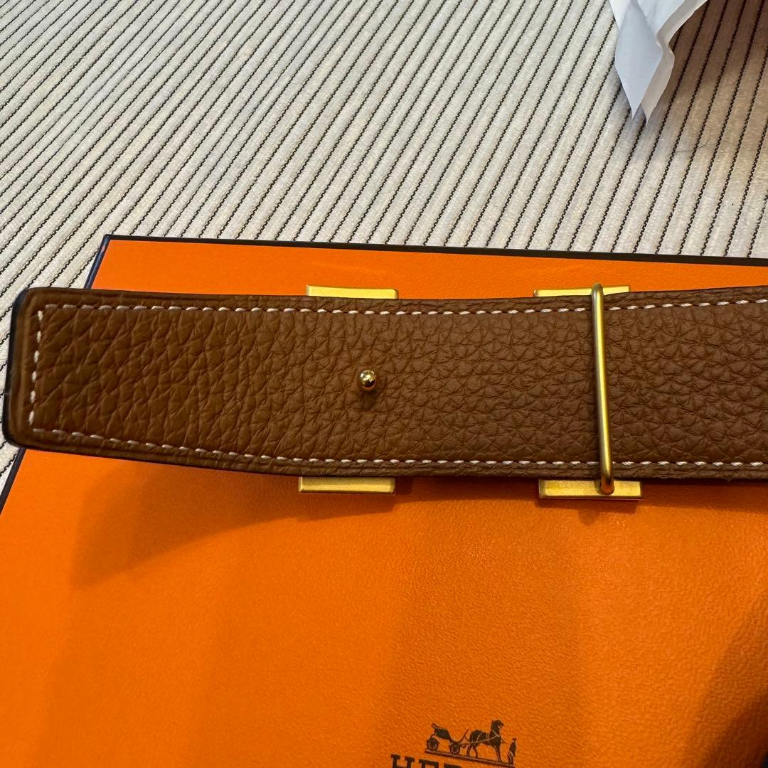 HERMES ベルト 70cm32mm コンスタンス　リバーシブル　H型バックル