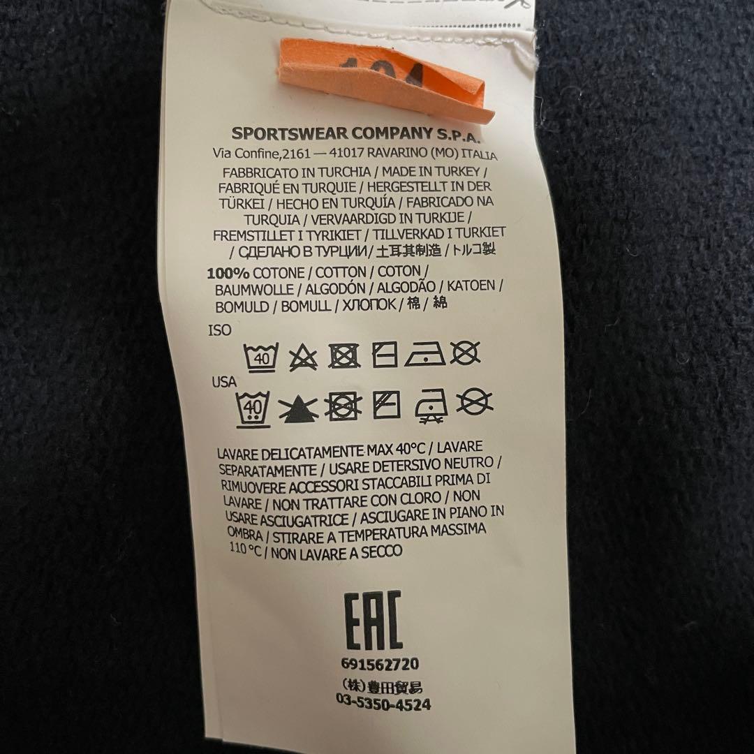 STONE  コットン　クルーネック　トレーナー　ブラック　XL