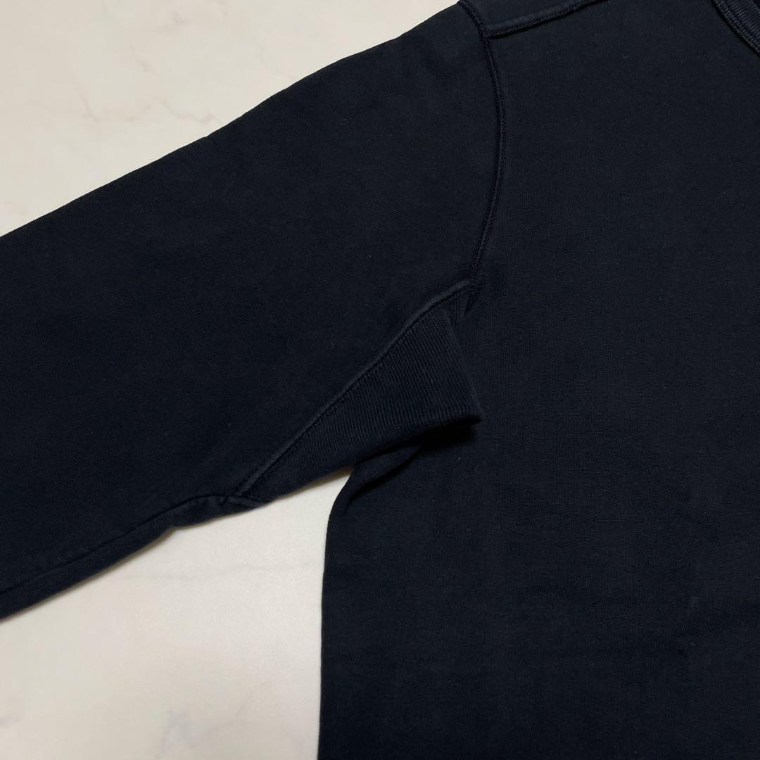 STONE  コットン　クルーネック　トレーナー　ブラック　XL