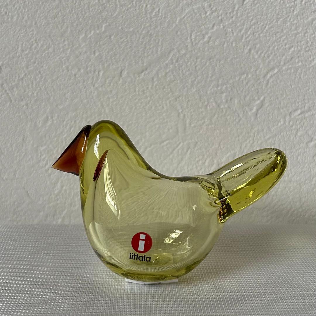 オイバ・トイッカ ガラスの鳥 シエッポ Sieppo レモン　コッパー