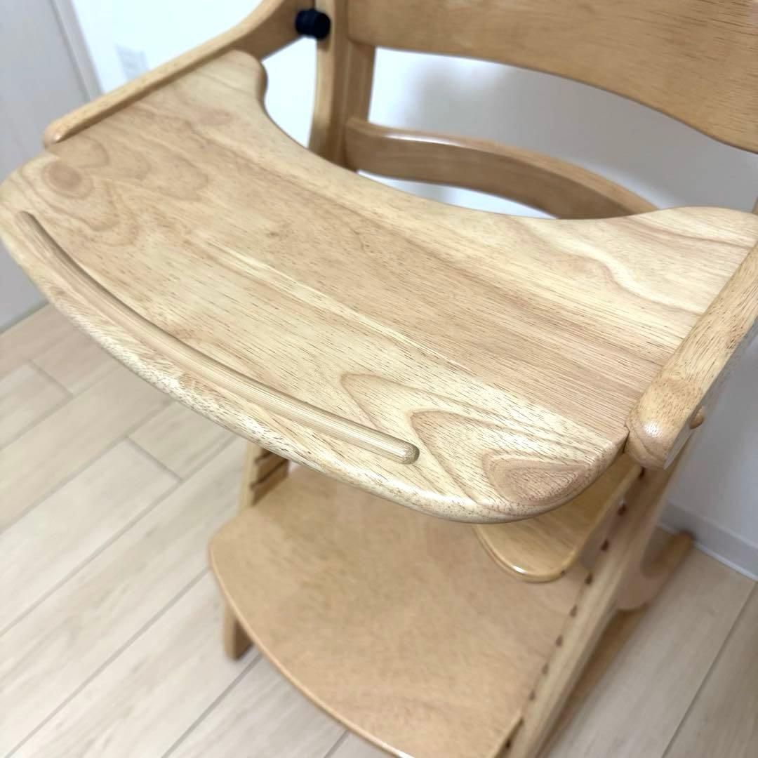 【極美品】大和屋 すくすくチェアスリムプラス① テーブル＆ガード付 ※除菌清掃済