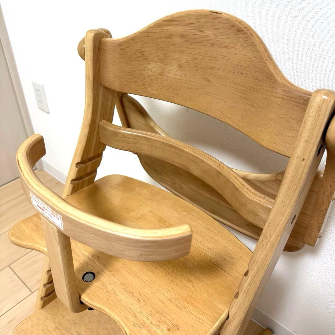 【極美品】大和屋 すくすくチェアスリムプラス① テーブル＆ガード付 ※除菌清掃済