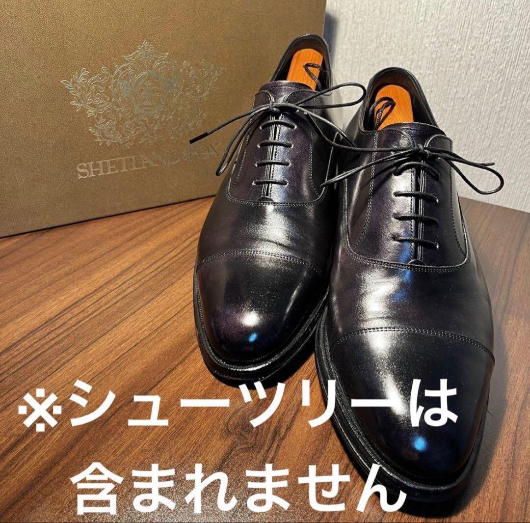 美品 SHETLANDFOX（シェットランドフォックス）内羽根式ストレートチップ