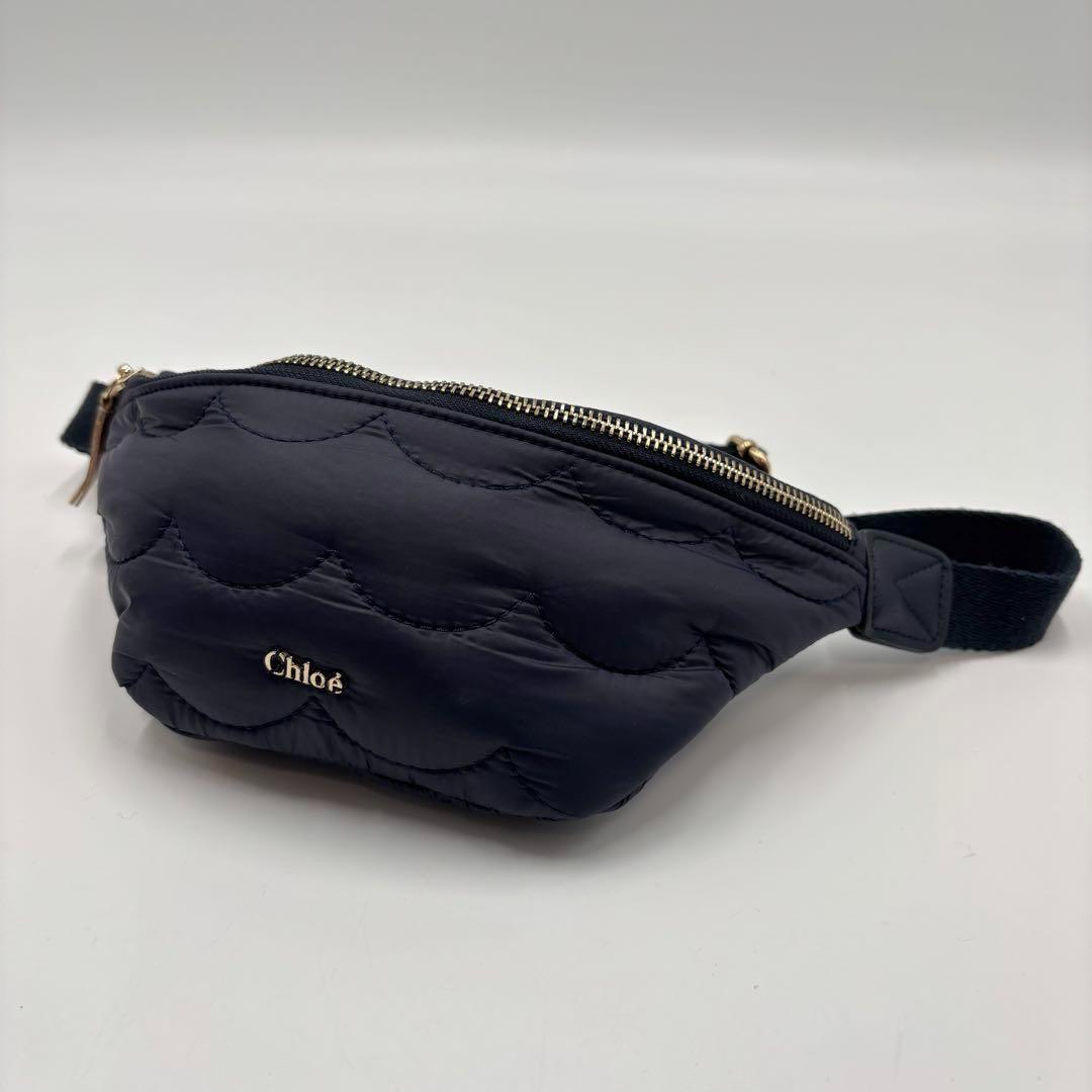 chloe クロエ ボディバッグ ウエストバッグ ネイビー キッズ レディース