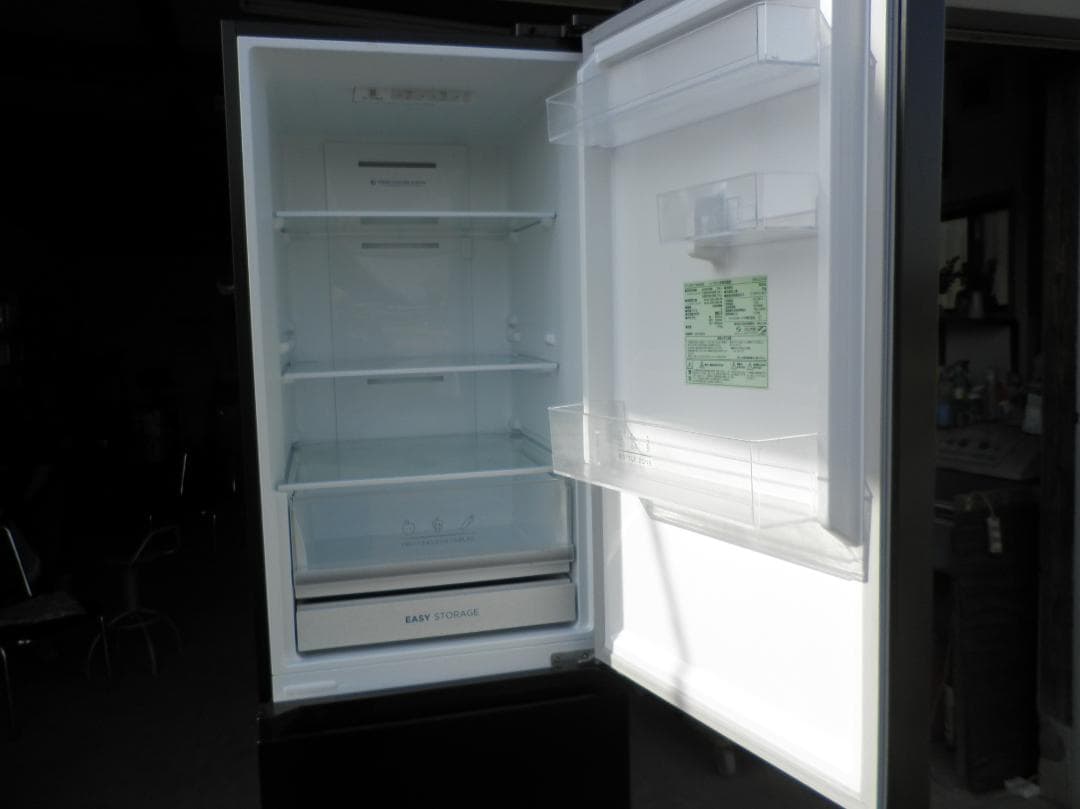 アイリスオオヤマ２ドア冷凍冷蔵庫 IRSN-27AB２０２２年　ブラック 動作品