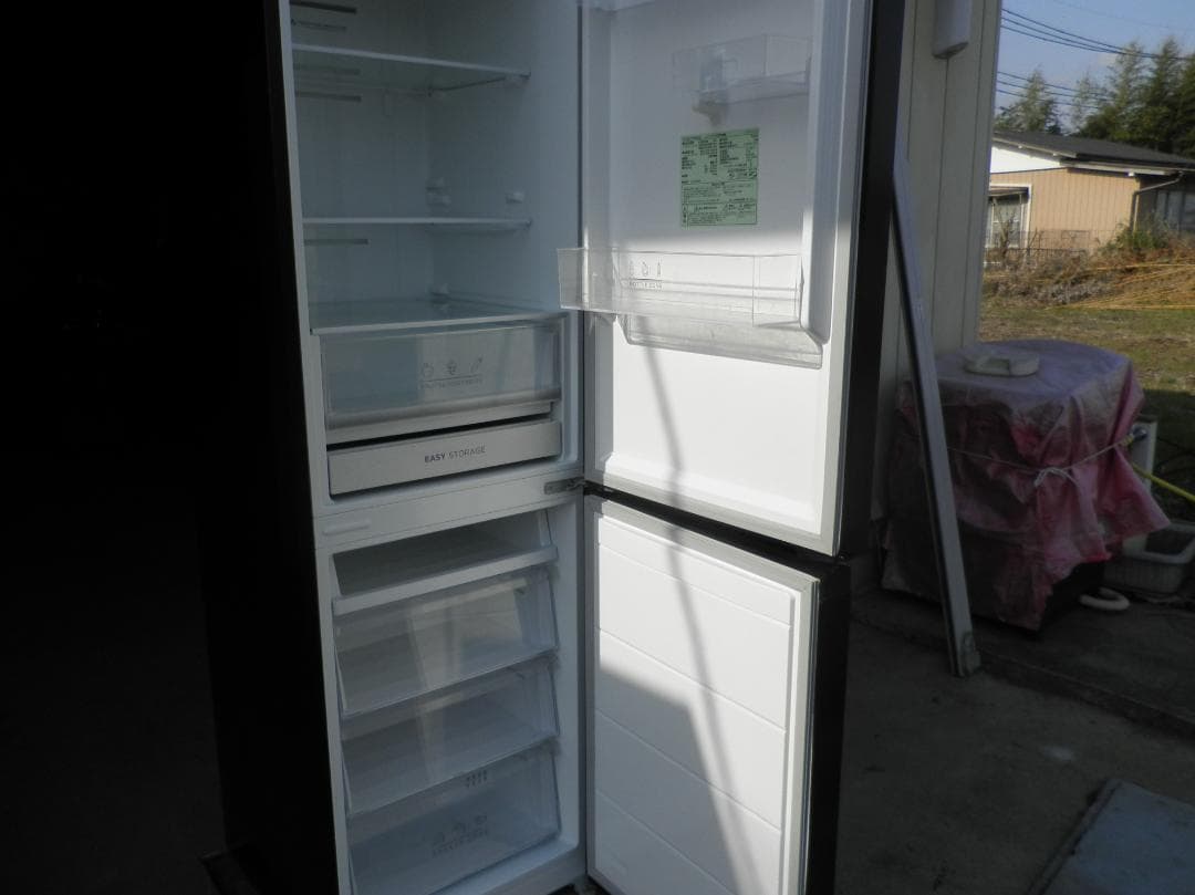 アイリスオオヤマ２ドア冷凍冷蔵庫 IRSN-27AB２０２２年　ブラック 動作品