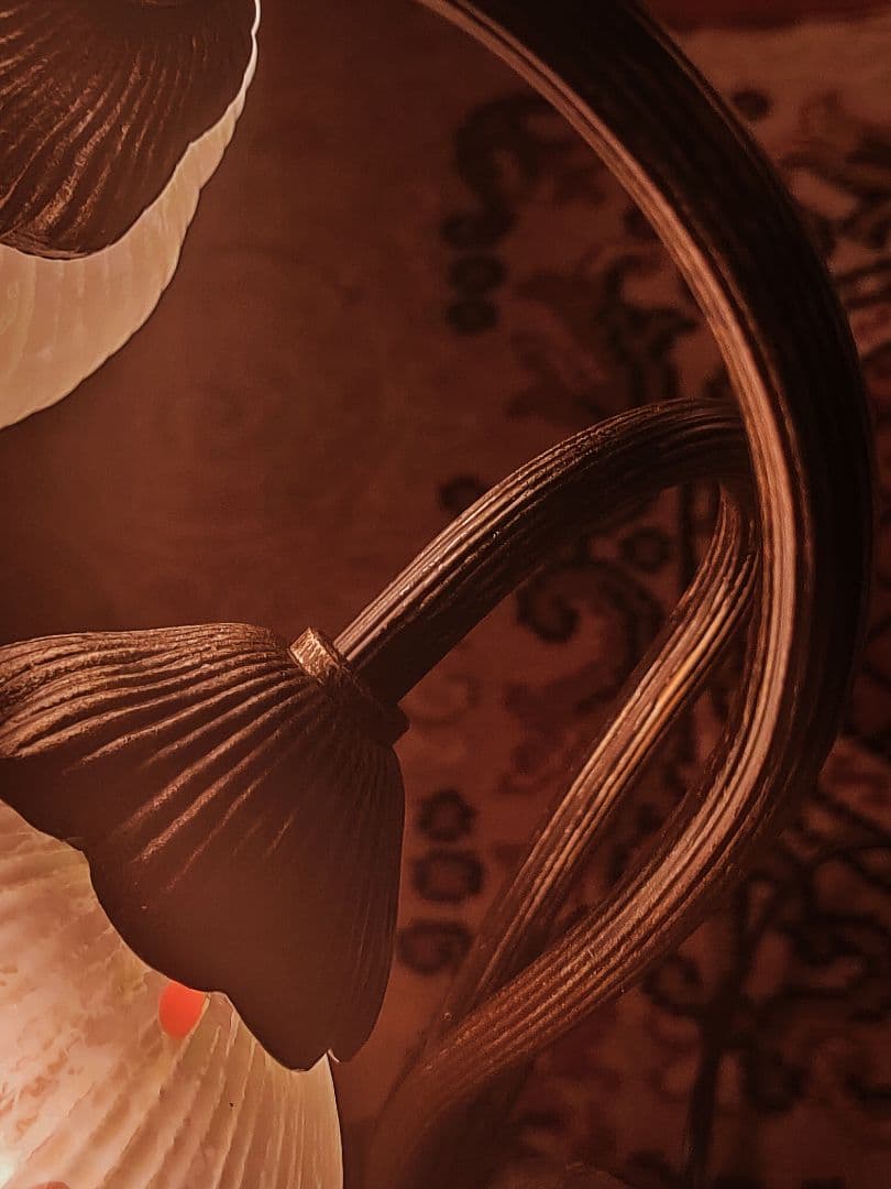 【衛生・美品】ビンテージランプ　HOYA 花あかり　テーブルランプ　デスクライト