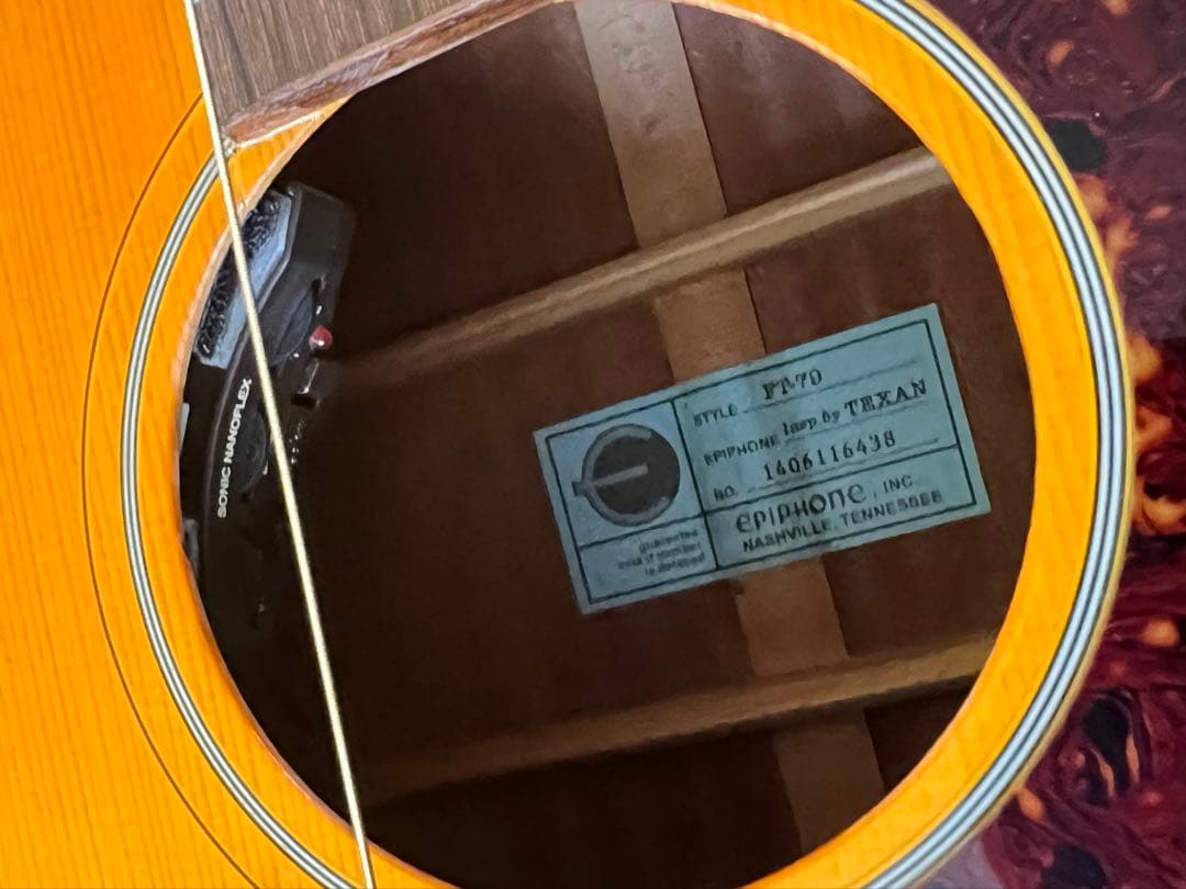 Epiphone/エピフォン/FT-79/TEXANS/テキサン/エレアコ美品