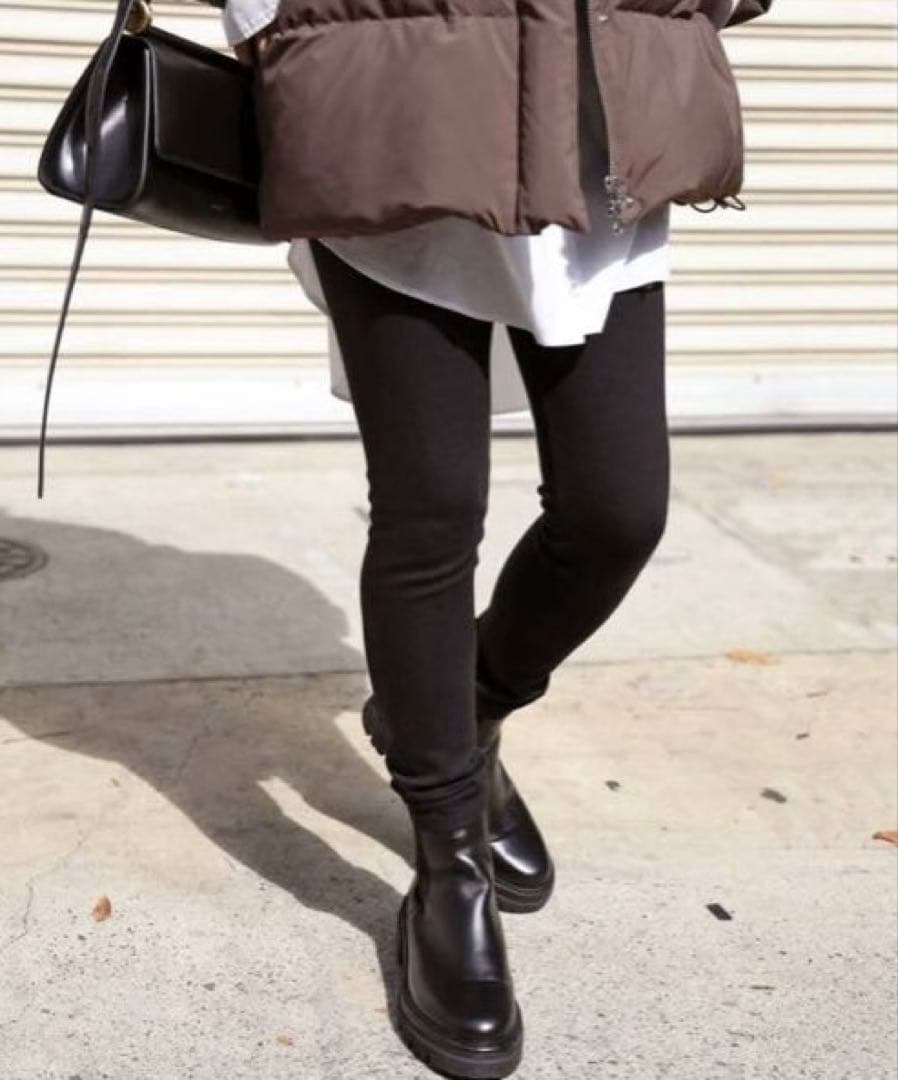 最終お値下げ【未使用】AP STUDIO モイストウォームレギンス ブラック36