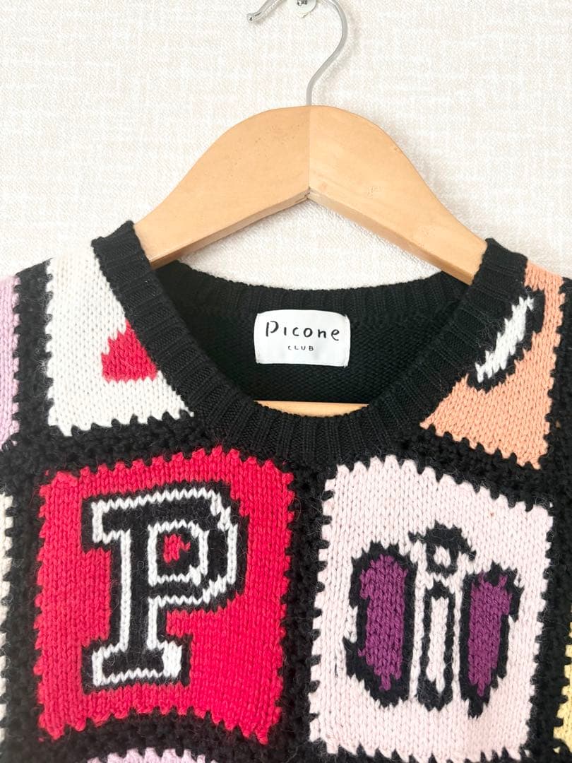 ❤️新品未使用❤️PICONE CLUBピッコーネクラブ カラフル ニットベストM