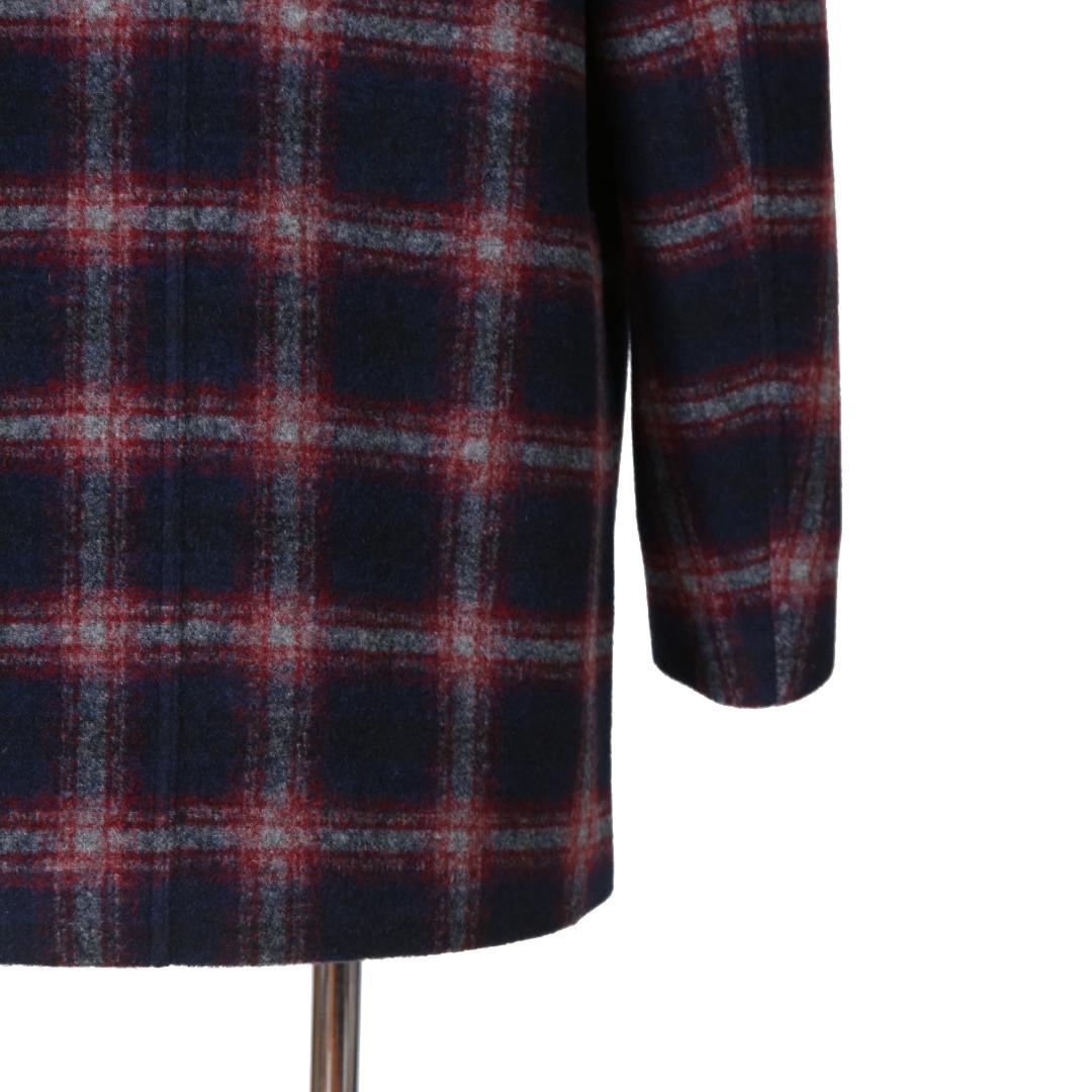 ETRO エトロ 22AW チェック柄 ラシャ ウール混紡 コート