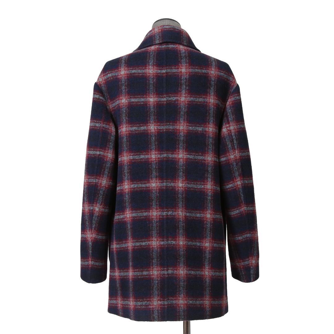 ETRO エトロ 22AW チェック柄 ラシャ ウール混紡 コート