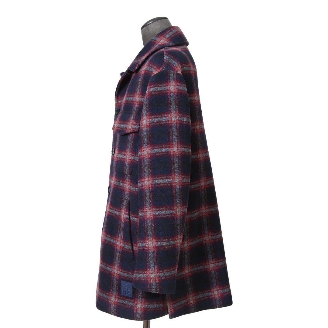 ETRO エトロ 22AW チェック柄 ラシャ ウール混紡 コート