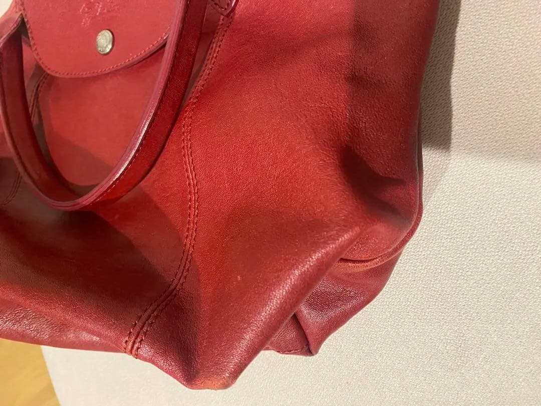 ロンシャン キュイール レザーハンドバッグ