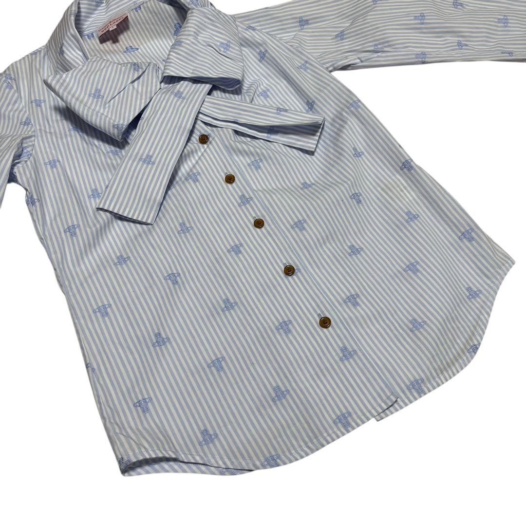 美品　Vivienne Westwood リボン ボウタイ オーブ　ストライプ