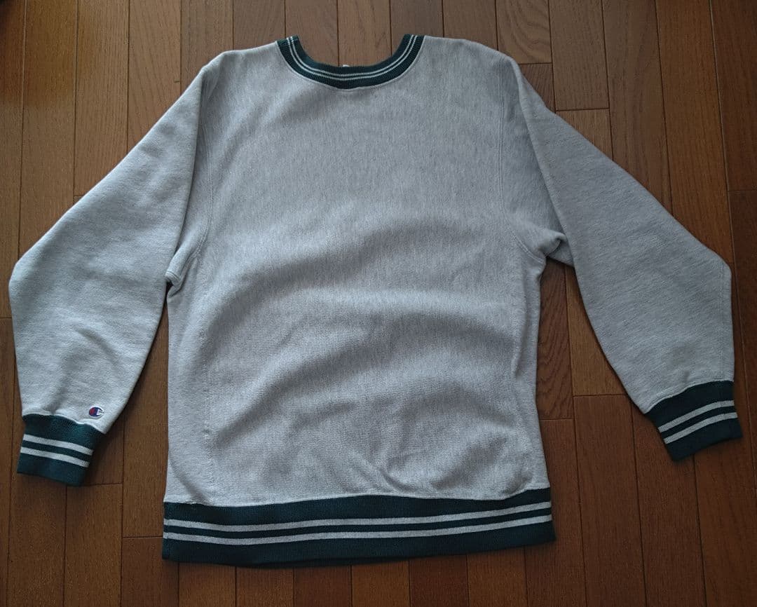 Champion　90s　リバースウィーブ　リンガー　Lサイズ 　刺繍ロゴ