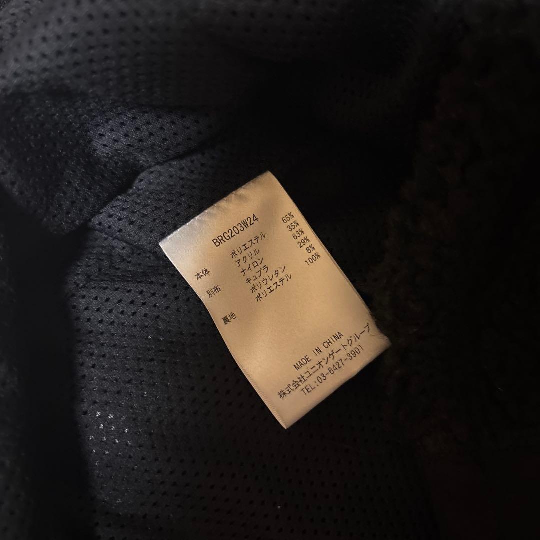 BRIEFING ブラック フリースベスト