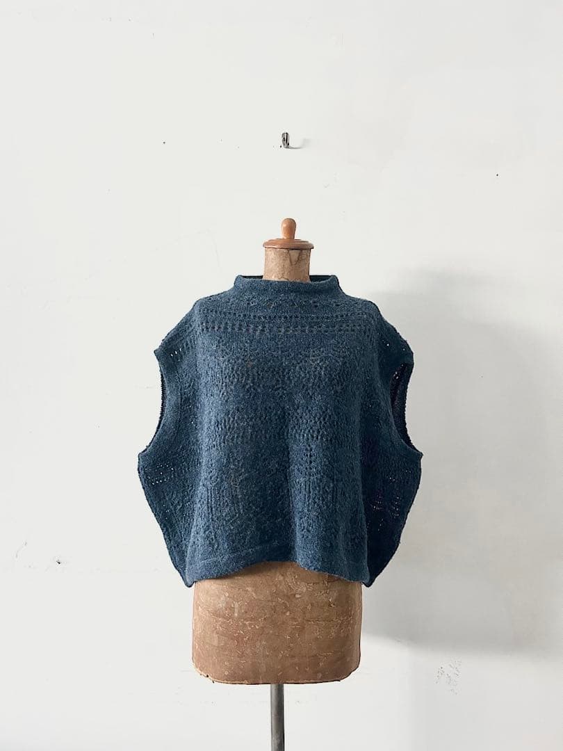 【美品】45R　シェットランドレースのショート馬ベスト