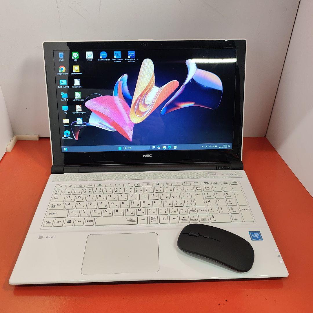 ノートパソコンWindows11 オフィス付き 爆速 極美品 ブルーレイドライブ